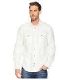Calvin Klein Jeans Long Sleeve Western Destroyer Button Down (snow White) Men's Long Sleeve Button Up