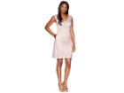 Adrianna Papell Short Guipure Lace Dress (pink Sateen) Women's Dress