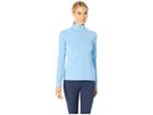 Spyder Shimmer Zip T-neck Top (blue Ice/blue Ice) Women's Long Sleeve Pullover