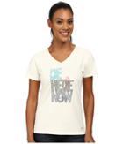 Life Is Good Crushertm Vee (be Here Now Etch/simply Ivory) Women's T Shirt