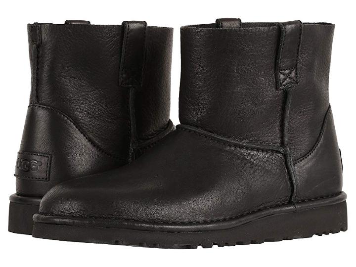 Ugg Classic Unlined Mini Leather (black) Women's Boots