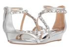 Badgley Mischka Sierra (silver Metallic Suede) Women's Shoes