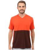 Brooks Fly-by Short Sleeve Top (heather Desert/asphalt) Men's Short Sleeve Pullover