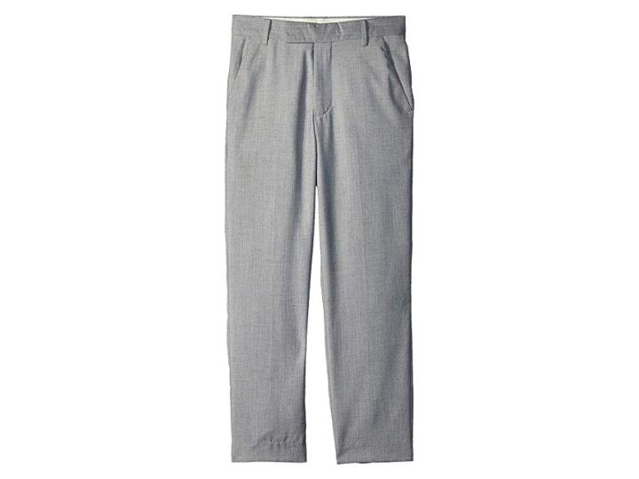 Calvin Klein Kids Textured Slub Linen Pants (big Kids) (light Grey) Boy's Casual Pants
