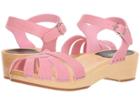 Swedish Hasbeens Cross Strap Debutant (bubble Gum Pink) Women's Sandals