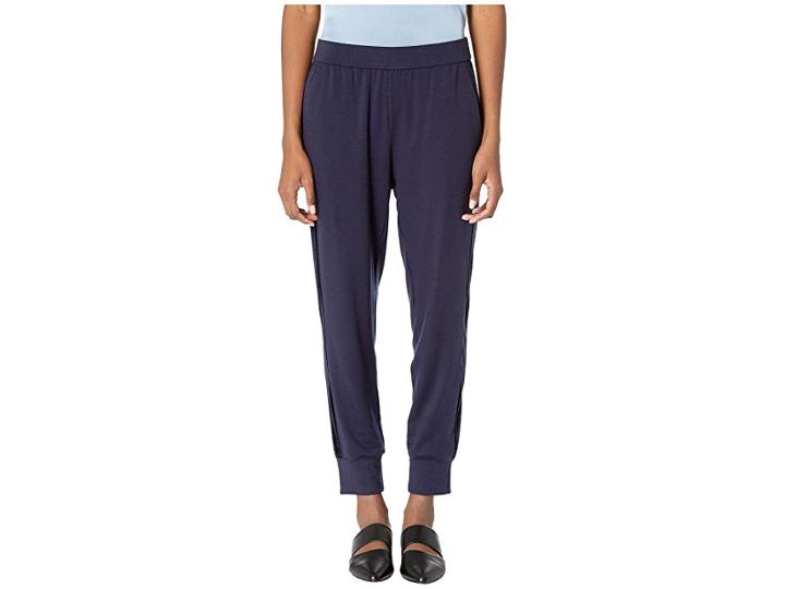 Eileen Fisher Track Pants (midnight) Women's Casual Pants