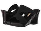Onex Gabi-n (black Elastic) Women's Sandals