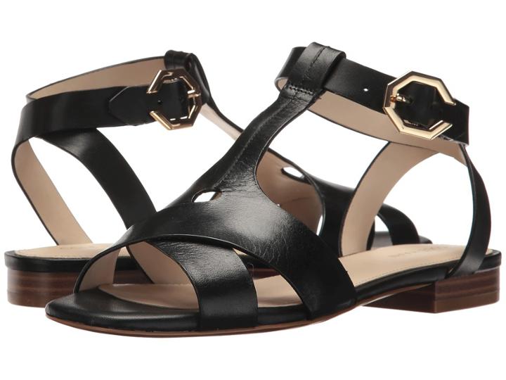 Cole Haan Leela Low Sandal Ii (black Leather) Women's Sandals