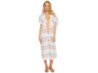 Echo Design Sunset Stripe Midi Cover-up (white) Women's Swimwear