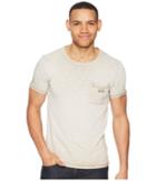 Scotch & Soda Oil-washed Tee With Cut Sewn Styling (sand) Men's T Shirt