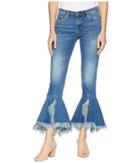 Blank Nyc Denim Ruffle Bottom Jeans In X-factor (x-factor) Women's Jeans