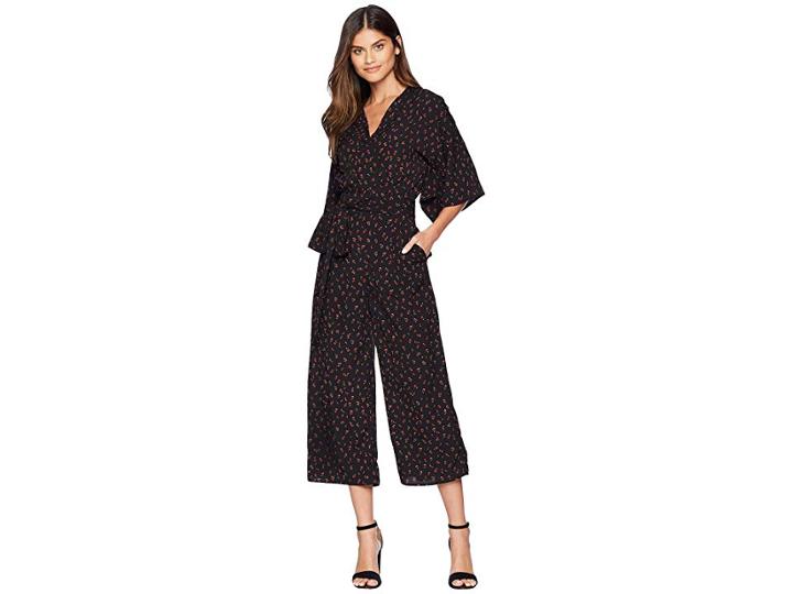 Kensie Beauty And The Beast Jumpsuit Ks9k8299 (black Combo) Women's Jumpsuit & Rompers One Piece