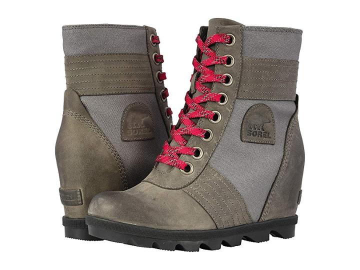 Sorel Lexietm Wedge (quarry) Women's Lace-up Boots