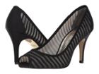 Adrianna Papell Flirt (black Chiffon W/ Mesh) Women's Shoes