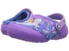 Crocs Kids Fun Lab Lined Frozen Clog (toddler/little Kid) (purple) Girls Shoes