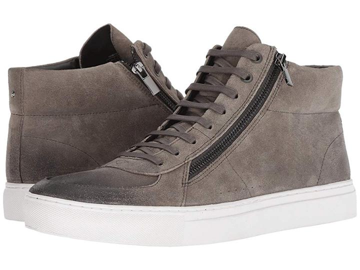 Boss Hugo Boss Futurism High Top Sneaker By Hugo (dark Grey) Men's Shoes