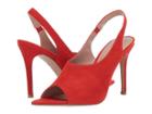 Charles By Charles David Trapp Slingback Pump (candy Red Suede) Women's Sling Back Shoes