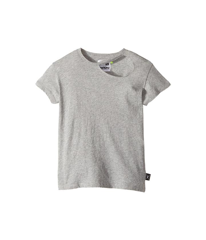Nununu Torn T-shirt (little Kids/big Kids) (heather Grey) Kid's T Shirt