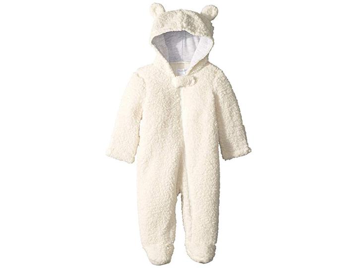 Mud Pie Sherpa Bear Bunting (infant) (cream) Boy's Jumpsuit & Rompers One Piece