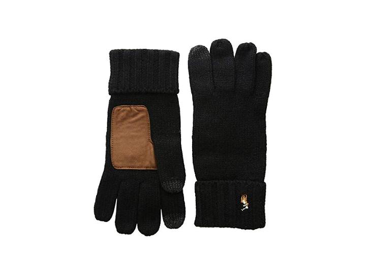 Polo Ralph Lauren Signature Merino Touch Gloves (black) Over-mits Gloves