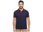 U.s. Polo Assn. Short Sleeve Slim Fit Solid Stretch Pique Polo Shirt (classic Navy) Men's Clothing