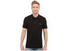 Lacoste Stretch Petit Pique Slim Fit Polo (black) Men's Short Sleeve Pullover