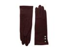 Lauren Ralph Lauren Three-button Touch Gloves (wine) Wool Gloves
