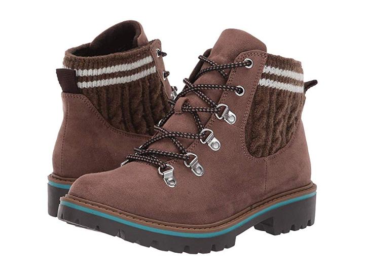 Jane And The Shoe Millie (taupe Faux Suede) Women's Lace-up Boots