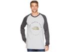 The North Face Long Sleeve Malibae Baseball Tee (tnf Light Grey Heather/tnf Dark Grey Heather) Men's Long Sleeve Pullover