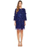 Marchesa Notte Embroidered Tunic With Sequins And Beads (royal) Women's Dress