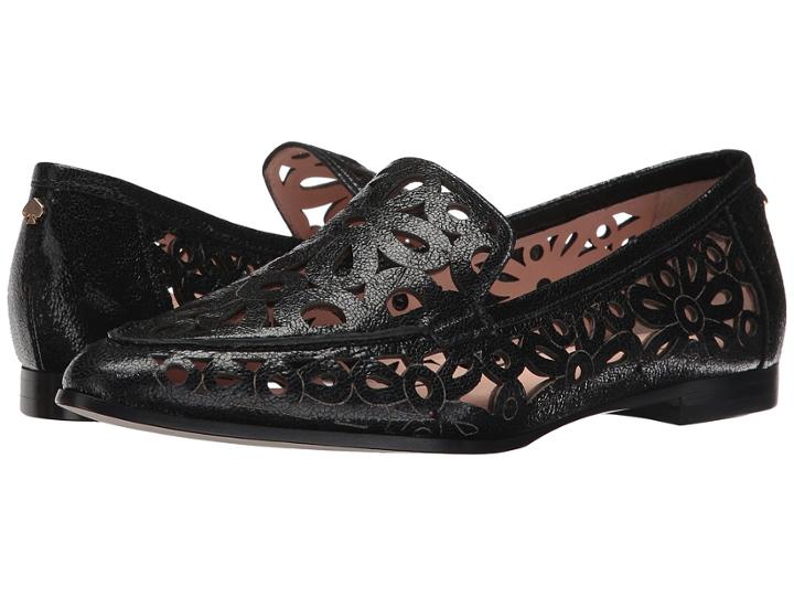 Kate Spade New York Caffrey (black Crackle Metallic Nappa) Women's Shoes