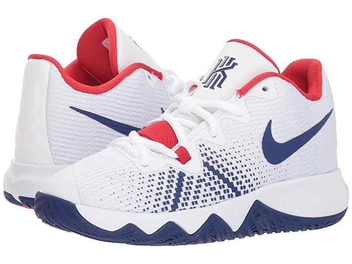 Nike Kids Kyrie Flytrap (little Kid) (white/deep Royal Blue/university Red) Boys Shoes