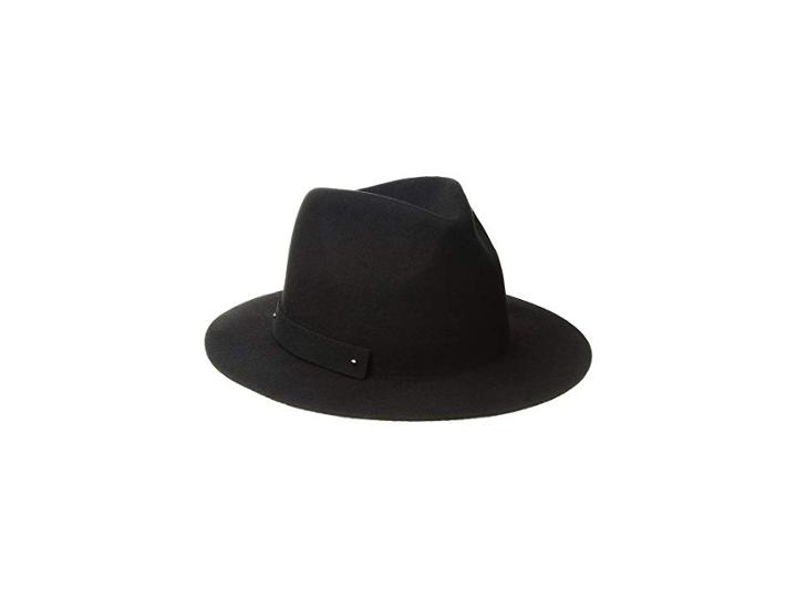 San Diego Hat Company Wfh8205 Packable Felt Fedora (black) Fedora Hats