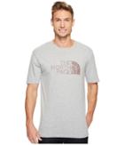 The North Face Short Sleeve 1/2 Dome Tee (tnf Light Grey Heather/sequoia Red) Men's T Shirt