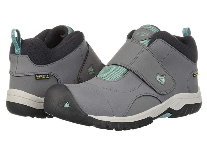 Keen Kids Kootenay Ii Wp (little Kid/big Kid) (steel Grey/wasabi) Girl's Shoes