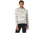 Puma Camo Cropped Hoodie (elephant Skin All Over Print) Women's Sweatshirt