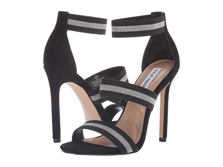 Steve Madden Carina Dress Sandal (black/silver) Women's Dress Sandals
