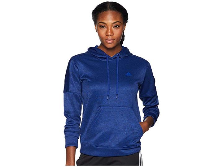 Adidas Team Issue Pullover Hoodie (mystery Ink) Women's Sweatshirt