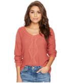 Roxy Choose To Shine Sweater (dusty Cedar) Women's Sweater