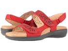 Trotters Tamara (red Embossed Leather) Women's Sandals