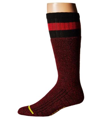 Cole Haan Zerogrand Boot Sock (black/true Red) Men's Crew Cut Socks Shoes