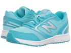 New Balance Kids Kr455v1y (little Kid/big Kid) (ozone Blue/metallic Silver) Girls Shoes