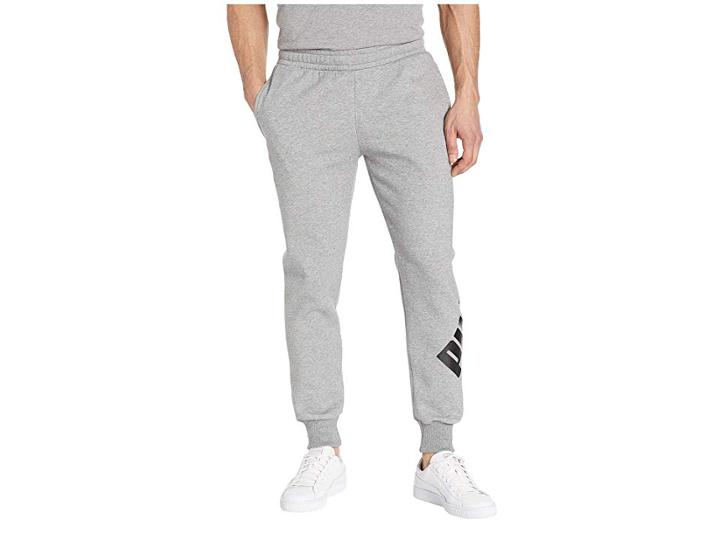 Puma Big Logo Pants (medium Grey Heather) Men's Casual Pants