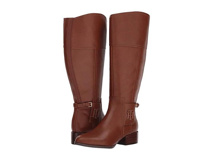 Tommy Hilfiger Mani Wide Calf (light Chestnut) Women's Shoes