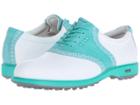 Ecco Golf Classic Golf Hybrid Ii (white/capri/breeze) Women's Golf Shoes