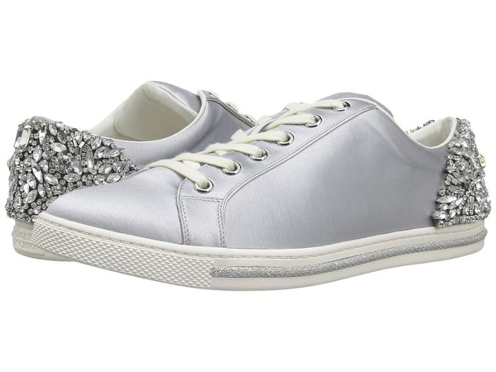 Badgley Mischka Shirley (silver Satin) Women's Shoes