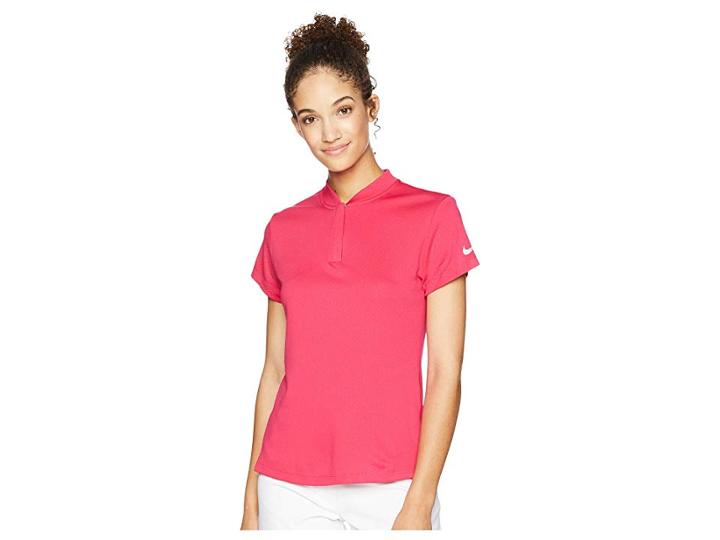 Nike Golf Dry Polo Short Sleeve Blade (rush Pink/flint Silver) Women's Clothing