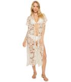 Echo Design Star Coral Lace Open Front (stone) Women's Clothing