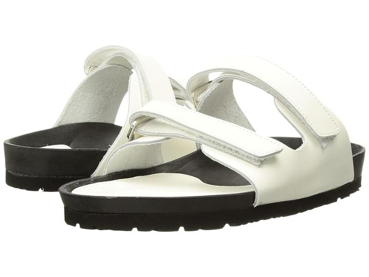 Y's By Yohji Yamamoto Hook-and-loop Sandals (white) Women's Sandals
