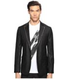 Dsquared2 Glam Rock Silk Wool Blazer (black) Men's Jacket